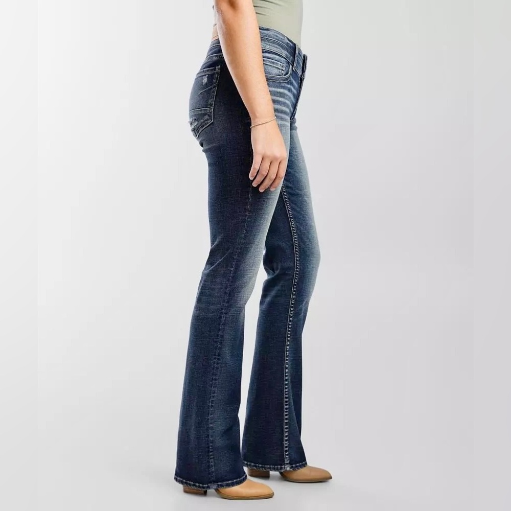 BKE Buckle Jeans Women’s Star Stretch Blue Bootcut Low Rise BKE Denim 29X31 1/2
